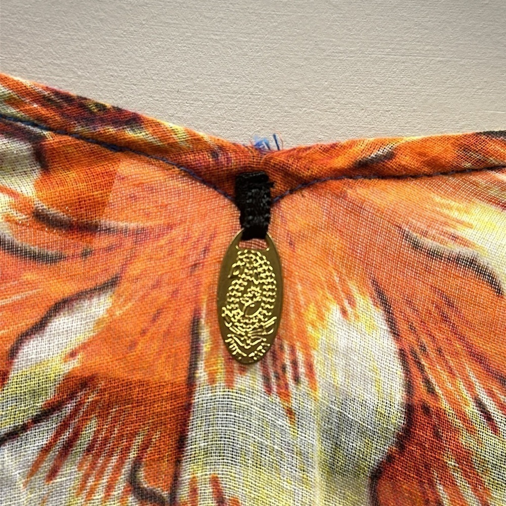 Ruby Yaya Cotton Tunic Top Sz Xs Drawstring Waist… - image 6